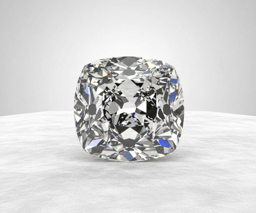 Regent-Diamant - KI-generierte künstlerische Interpretation dieses Edelsteins