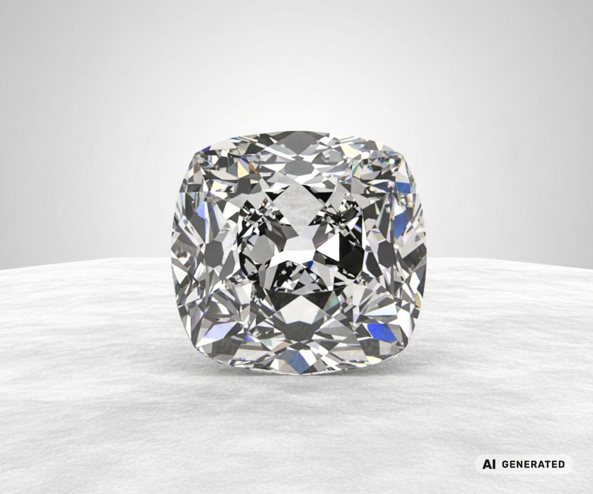 Regent-Diamant - KI-generierte künstlerische Interpretation dieses Edelsteins