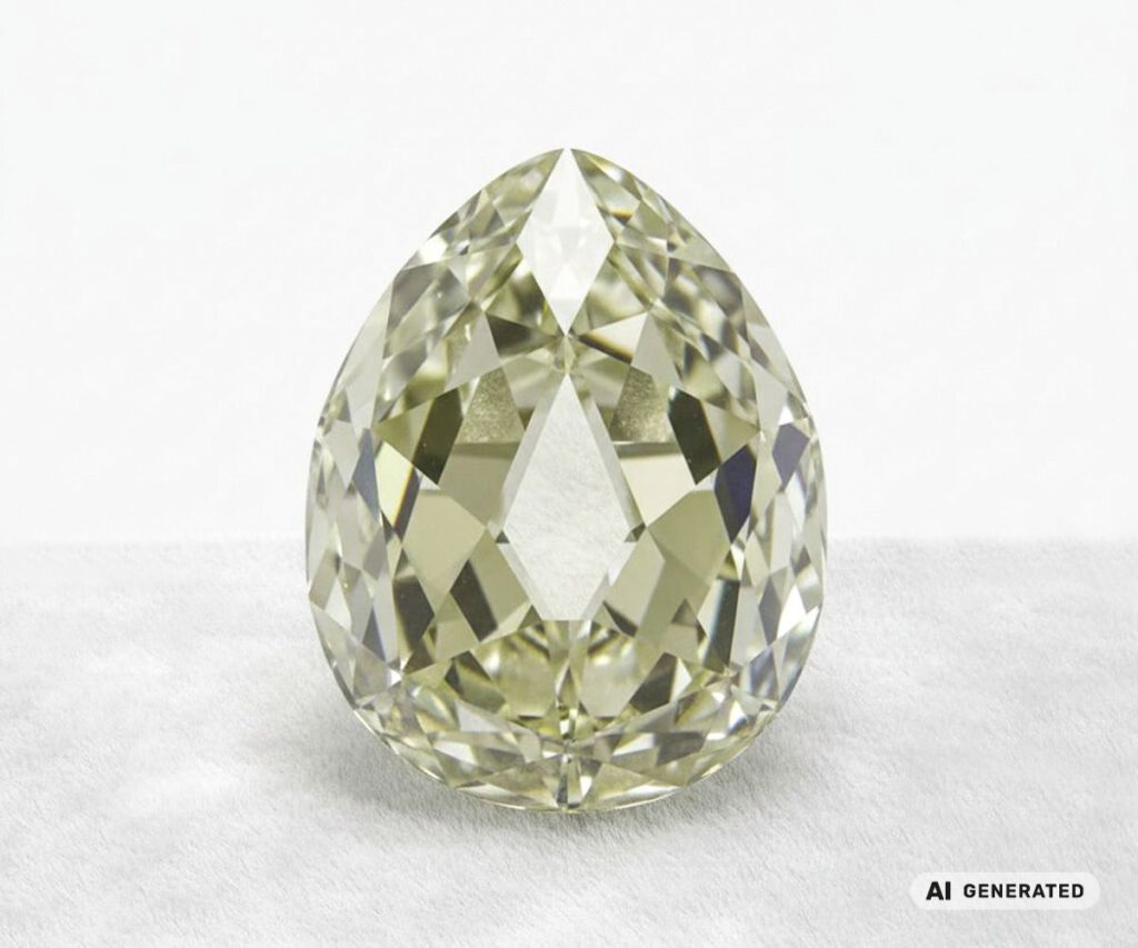 Sancy Diamant - KI-generierte künstlerische Interpretation dieses Edelsteins