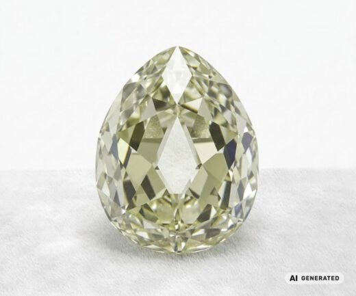 Sancy Diamant - KI-generierte künstlerische Interpretation dieses Edelsteins