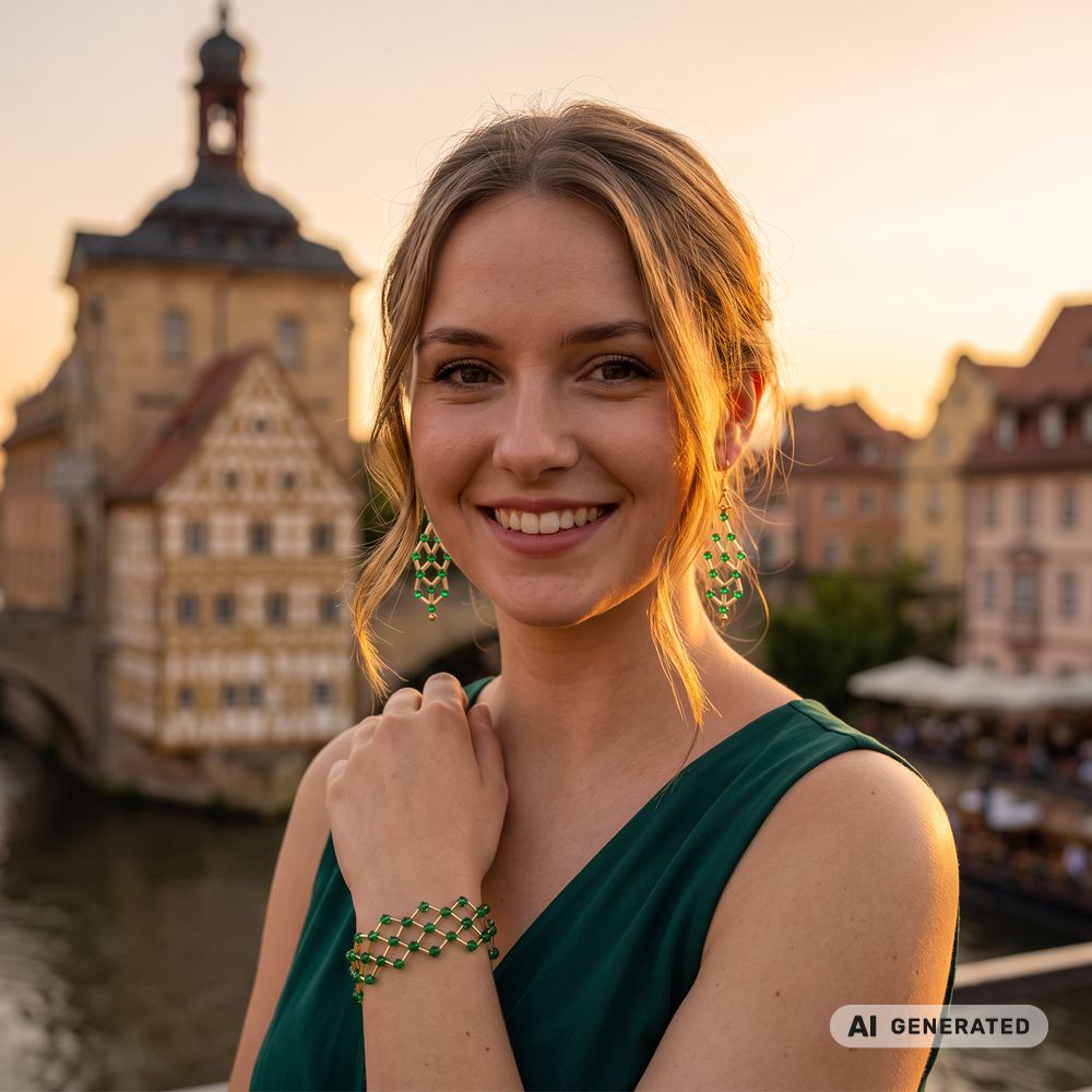 PERLidee-Schmuck-Set Bamberg goldfarben