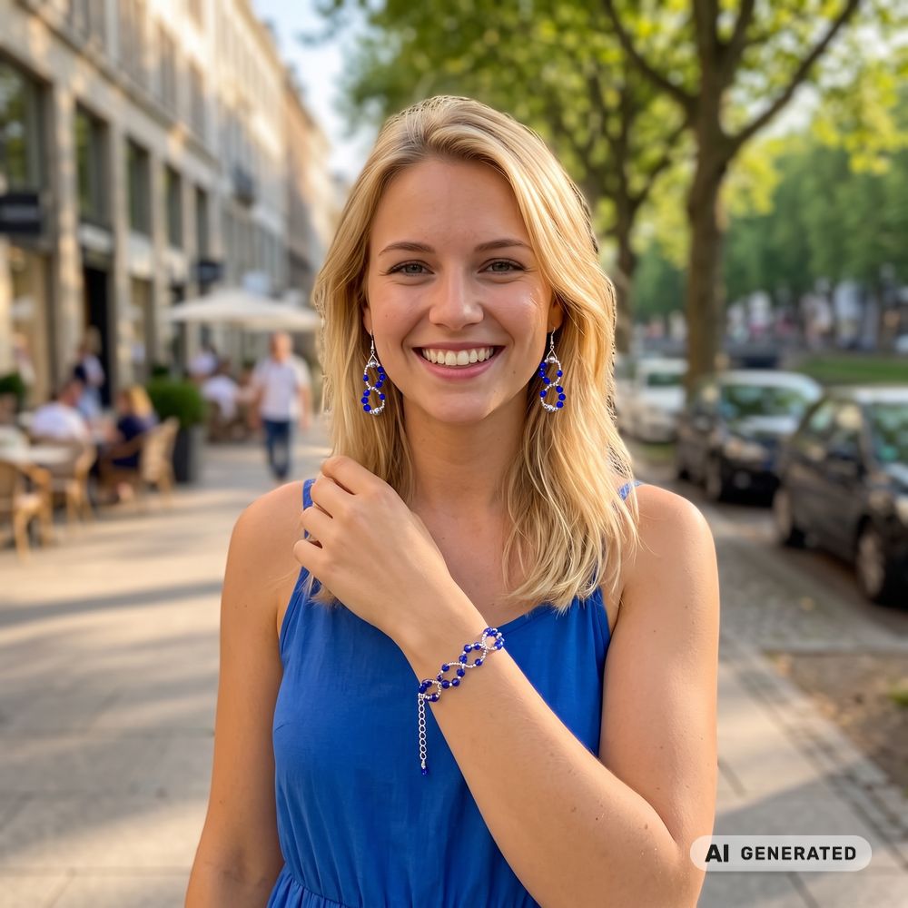 PERLidee-Schmuck-Set Düsseldorf silberfarben