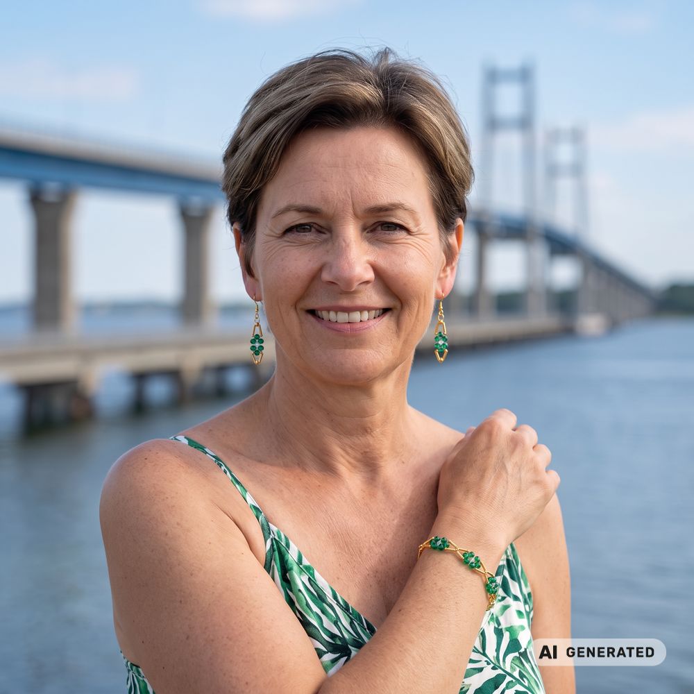 PERLidee-Schmuck-Set Stralsund goldfarben