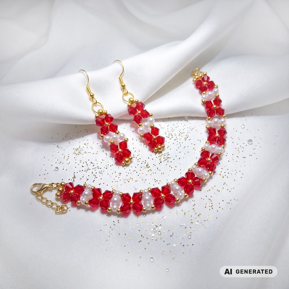 PERLidee-Schmuck-Set Bremen goldfarben