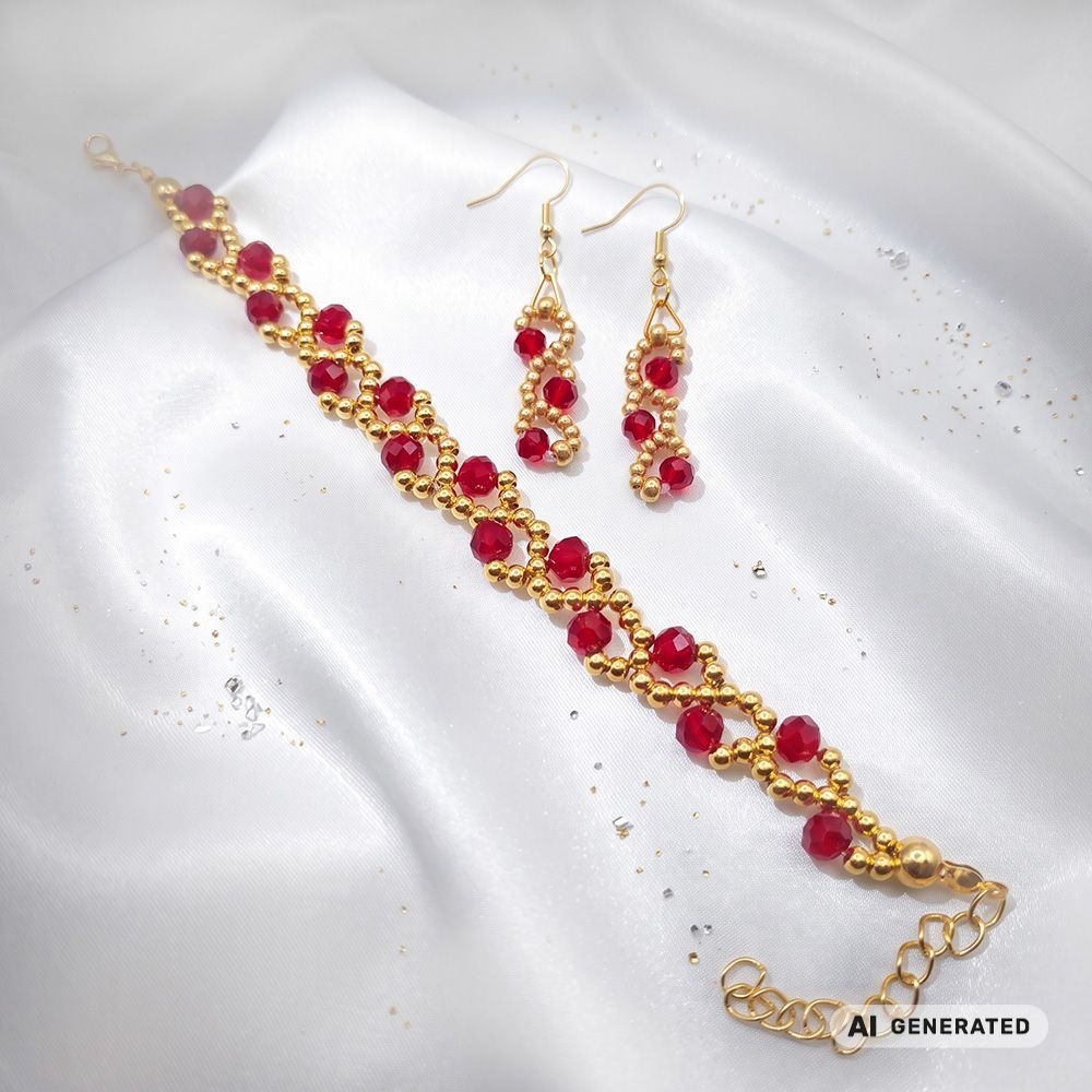 PERLidee-Schmuck-Set Dornburg goldfarben