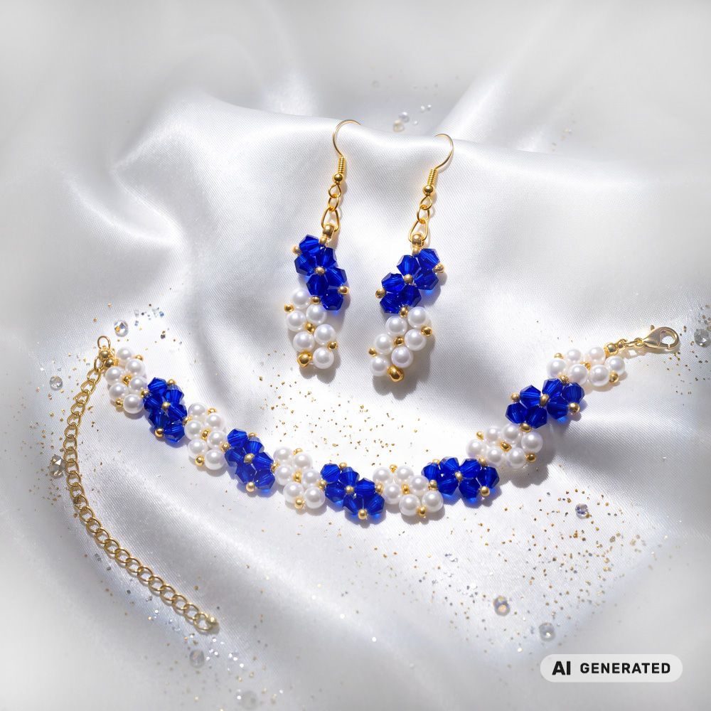 PERLidee-Schmuck-Set München goldfarben