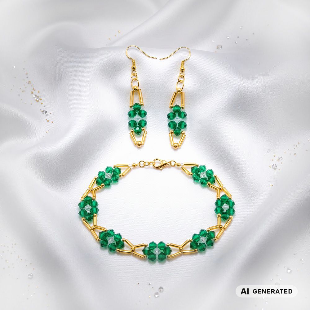 PERLidee-Schmuck-Set Stralsund goldfarben