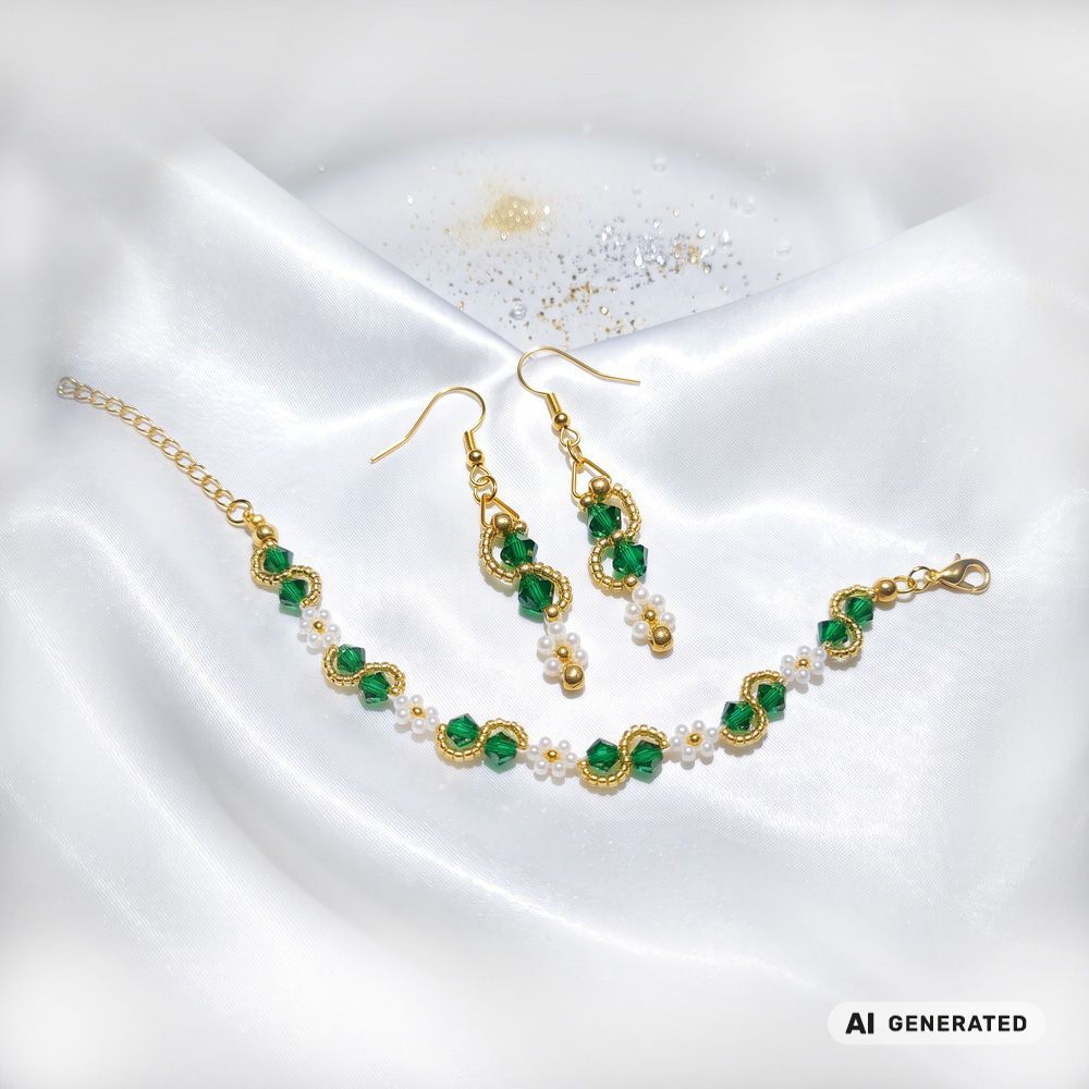 PERLidee-Schmuck-Set Wiesbaden goldfarben